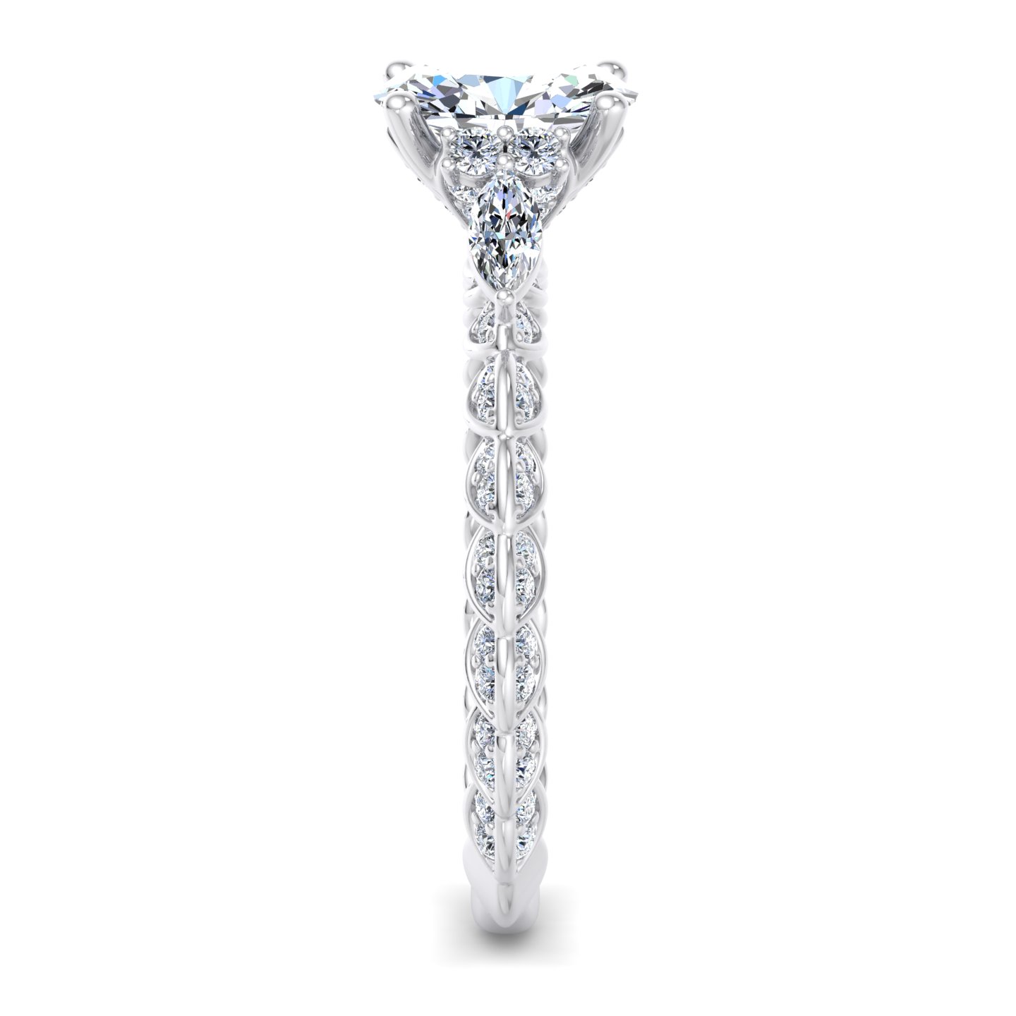 Cataleya Three-Stone Engagement Ring